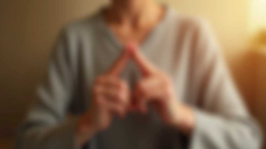 Close-up of hands in meditation mudra position during mindfulness practice session